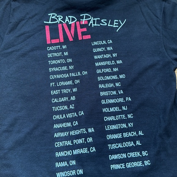 Brad Paisley Live Tour T-Shirt / Small - Picture 5 of 6